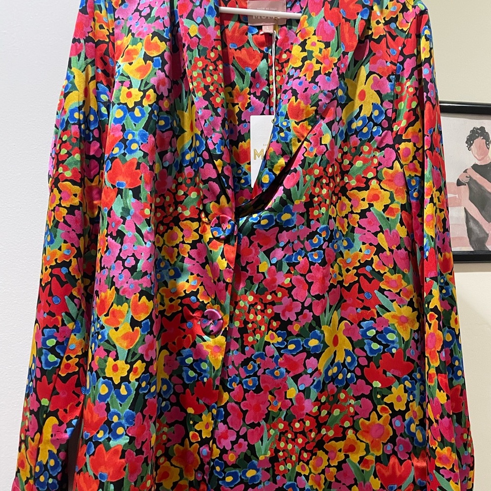 Brand New w/ Tags Women’s Show Me Your Mumu Felix Blazer in Garden Glow print, L - Picture 3 of 6